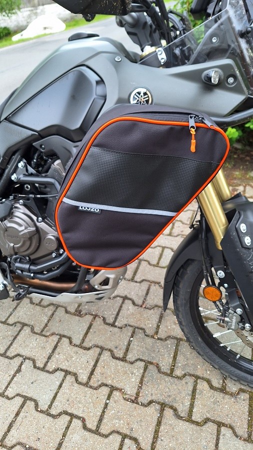 Boční brašny na Yamaha Tenere 700, padací rám Heed