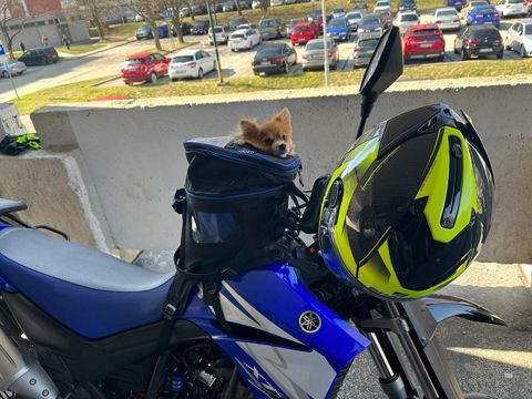 Tankruksak na hafana na malé enduro Yamaha XT 660