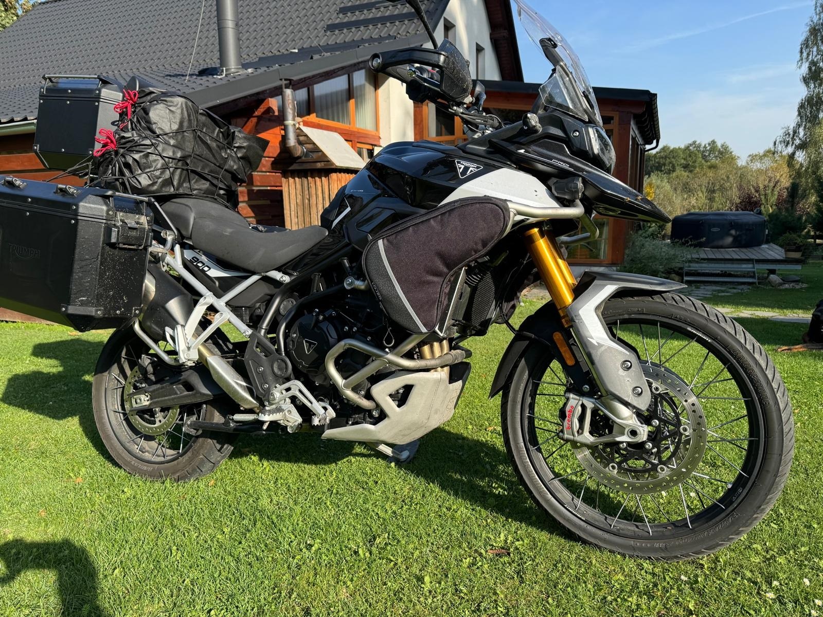 Brašny na padací rám Triumph Tiger 900, padací rám viz foto