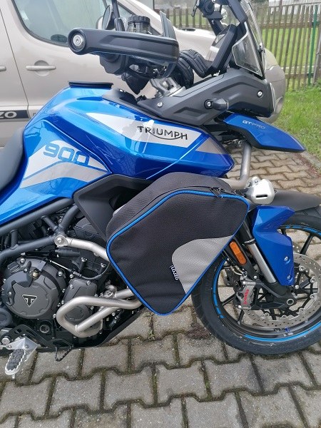 Brašny na padací rám Triumph 900 Taigr originál padací rám 2023