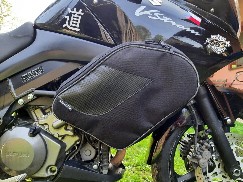 Brašny na Suzuki V-Strom, padací rám
